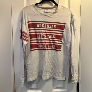 Victoria Secret Arkansas Razorbacks Long Sleeve Tee
